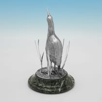 Sterling Silver Sandpiper Model - Barnards, hallmarked in 1979 London - Elizabeth II - Thumbnail 2