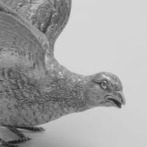 Sterling Silver Pair of Pheasants - C. J. Vander, hallmarked in 1993 Sheffield - Elizabeth II - Thumbnail 5