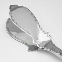 Sterling Silver Asparagus Serving Tongs - Barker Brothers Ltd., hallmarked in 1931 Birmingham - George V - Thumbnail 3