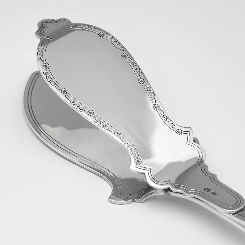 Sterling Silver Asparagus Serving Tongs - Barker Brothers Ltd., hallmarked in 1931 Birmingham - George V - Image 3