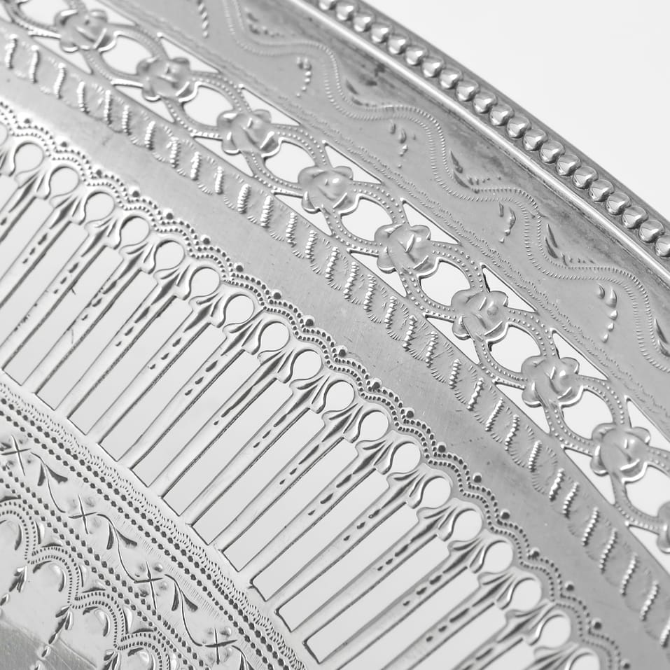 Antique Sterling Silver Basket - Robert Hennell I, hallmarked in 1788 London - George III - Image 6