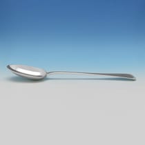 Antique Sterling Silver Old English Basting Spoon - Goldsmiths & Silversmiths Co., hallmarked in 1907 London - Edwardian - Thumbnail 2