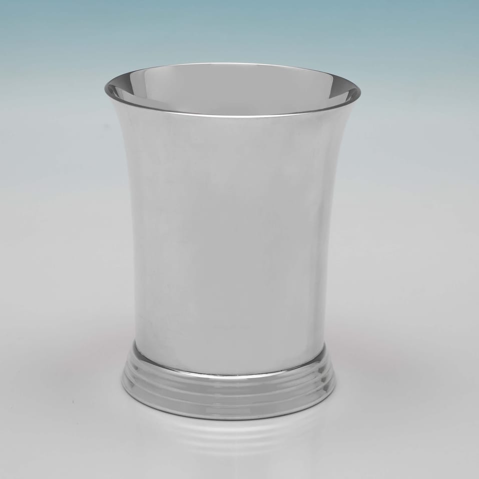 Sterling Silver Beaker - Garrard & Co., hallmarked in 1997 London - Elizabeth II