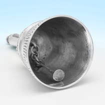 Antique Sterling Silver Bell - Aldwinckle & Slater, hallmarked in 1891 London - Victorian - Thumbnail 3