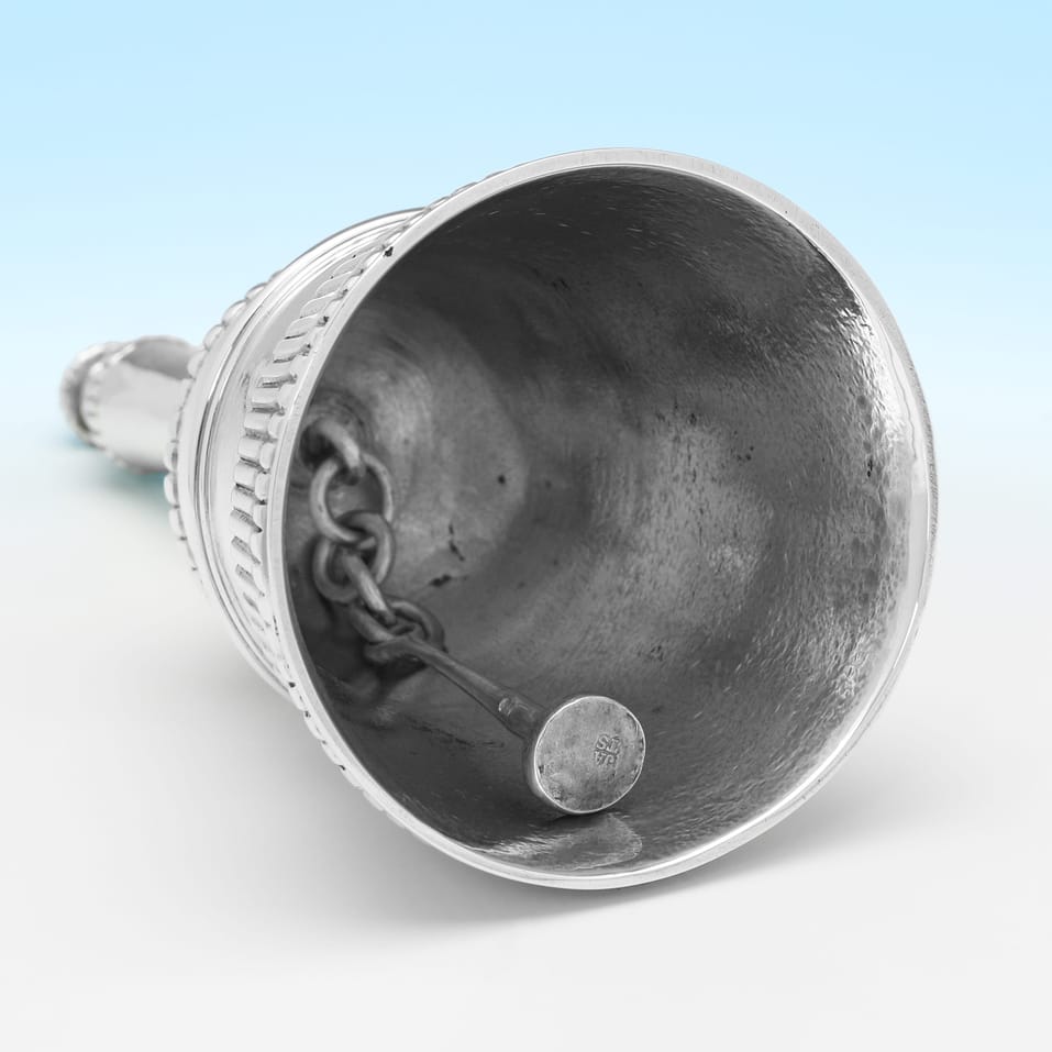 Antique Sterling Silver Bell - Aldwinckle & Slater, hallmarked in 1891 London - Victorian - Image 3