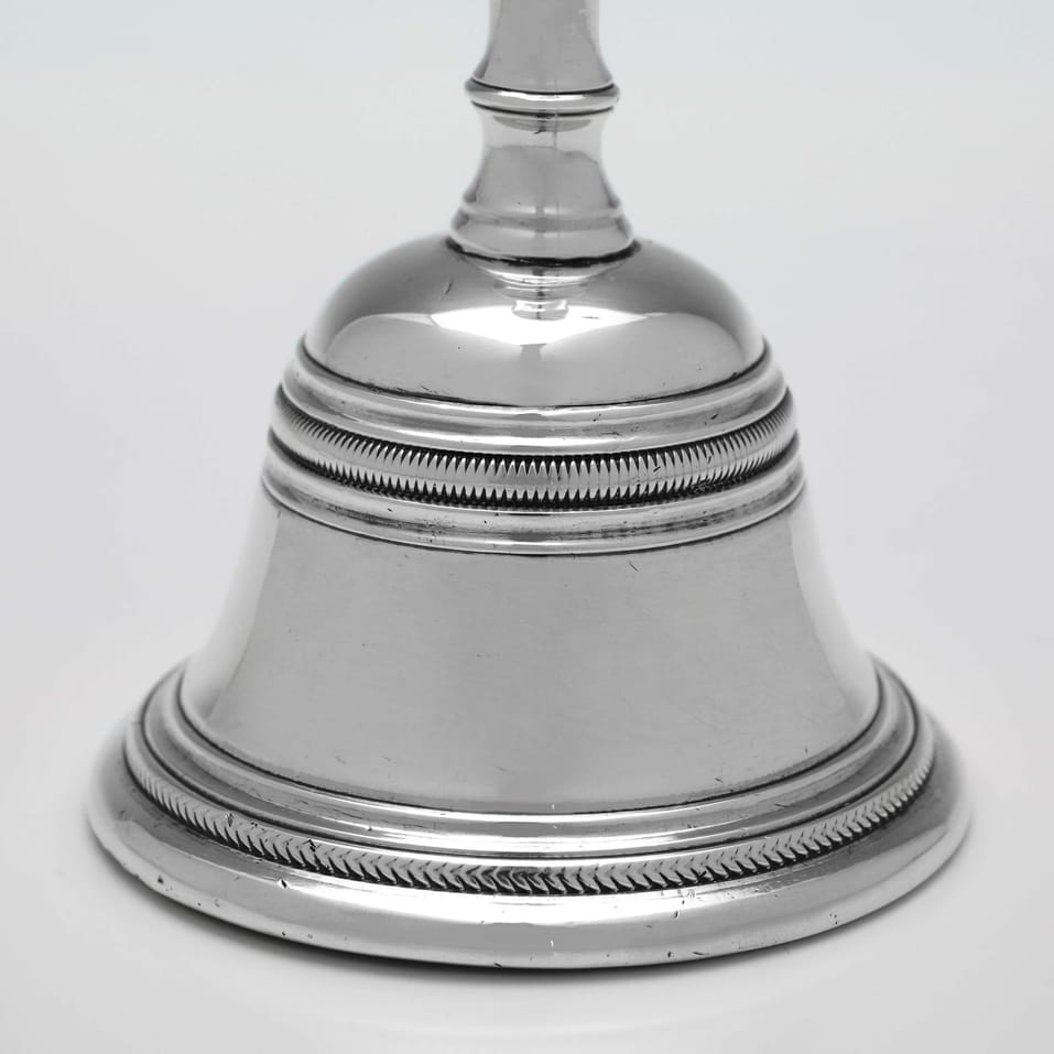 Antique Sterling Silver Bell - Thomas Richards, hallmarked in 1819 London - Regency - Image 3