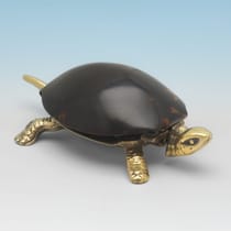 Antique Tortoiseshell Tortoise Bell - made circa 1910 - George V - Thumbnail 1