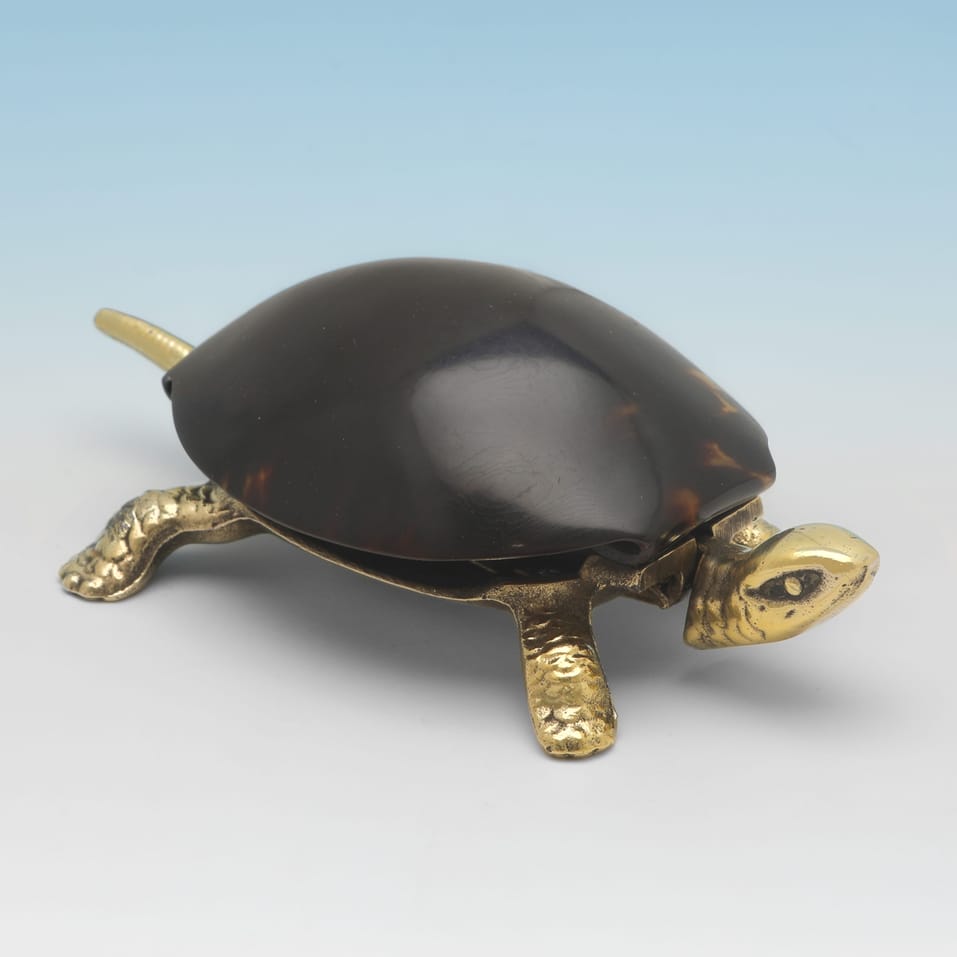 Antique Tortoiseshell Tortoise Bell - made circa 1910 - George V