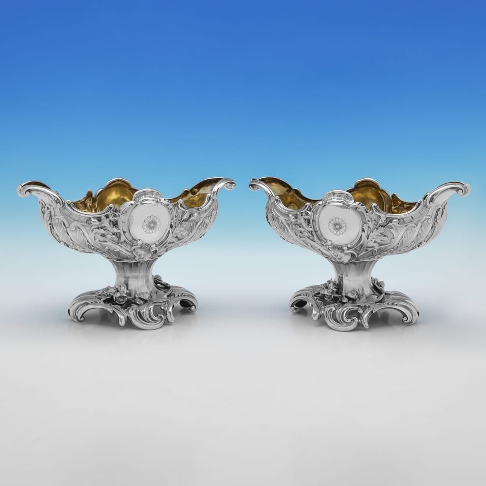 Antique Sterling Silver Bowls - Elkington & Co., hallmarked in 1898 Birmingham - Victorian