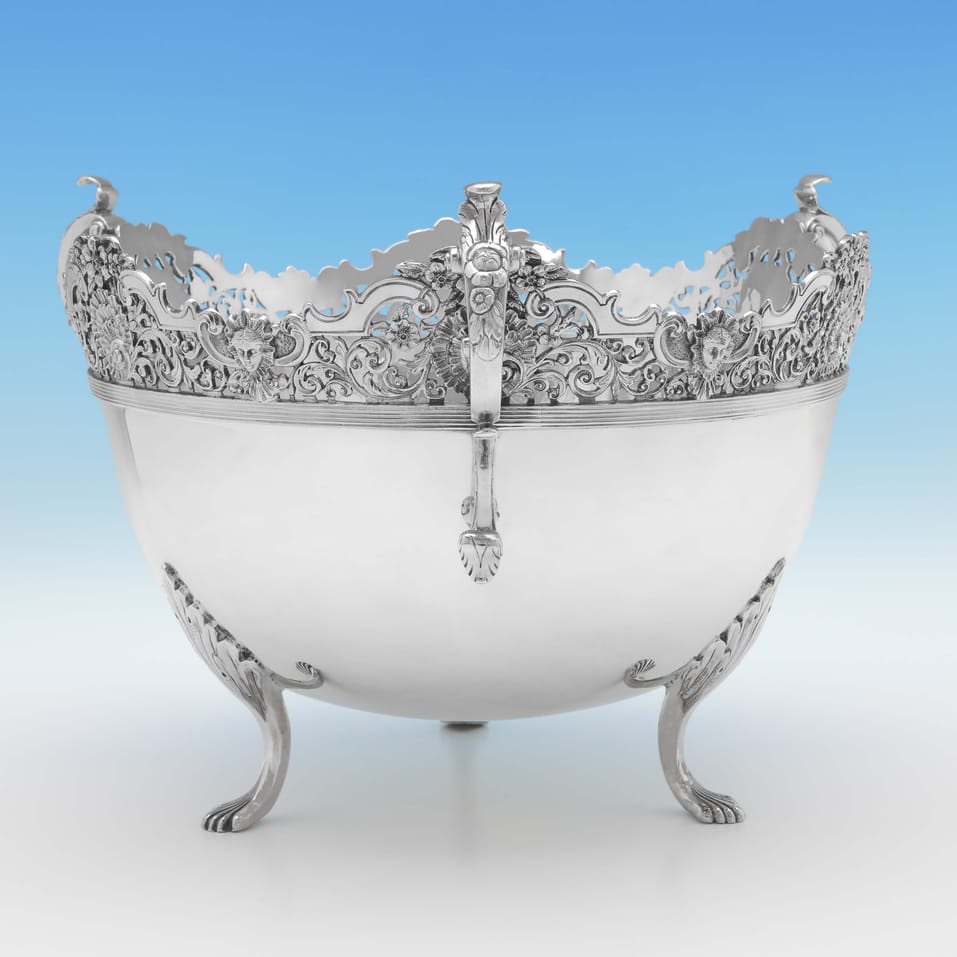 Antique Sterling Silver Scottish Bowl - James Weir, hallmarked in 1907 Glasgow - Edwardian - Image 3