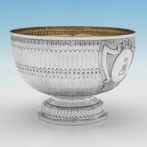 Antique Sterling Silver Bowl - Charles Stuart Harris, hallmarked in 1888 London - Victorian - Thumbnail 2