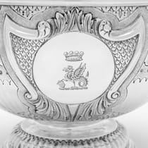 Antique Sterling Silver Bowl - Charles Stuart Harris, hallmarked in 1888 London - Victorian - Thumbnail 3