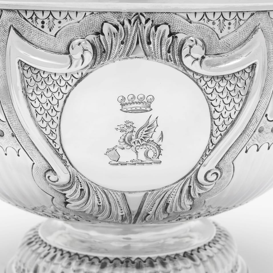 Antique Sterling Silver Bowl - Charles Stuart Harris, hallmarked in 1888 London - Victorian - Image 3