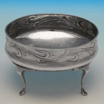 Antique Sterling Silver Arts & Crafts Bowl - Liberty & Co., hallmarked in 1900 London - Victorian - Thumbnail 2