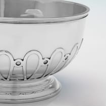 Sterling Silver Pair of Bowls - L. A. Crichton, hallmarked in 1932 London - George V - Thumbnail 4