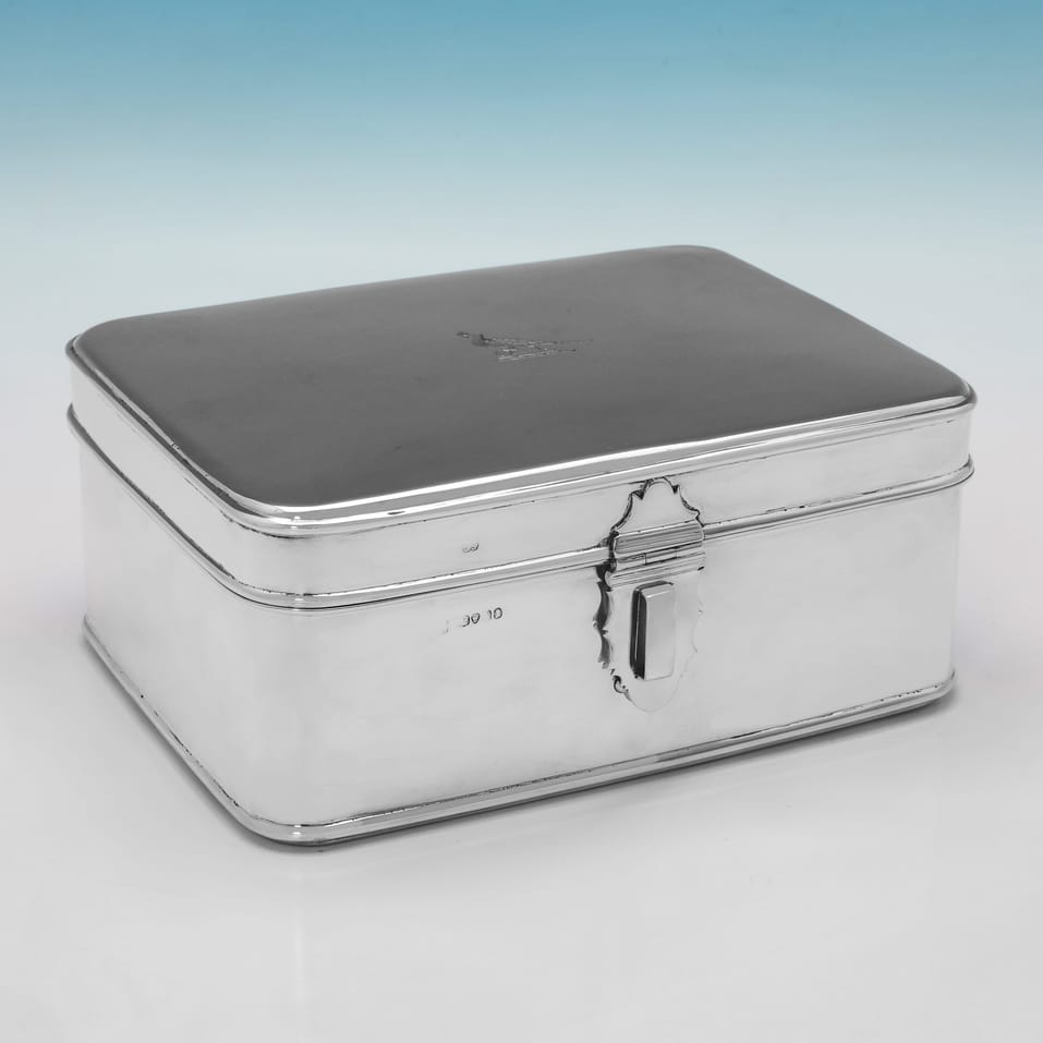 Antique Sterling Silver Box - Charles Reily & George Storer, hallmarked in 1831 London - William IV