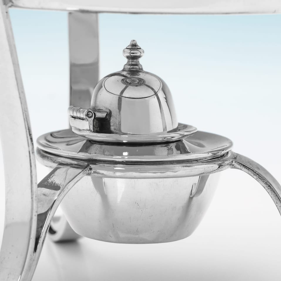 Antique Sterling Silver Brandy Saucepan - William Hutton & Sons Ltd., hallmarked in 1901 Sheffield - Edwardian - Image 5