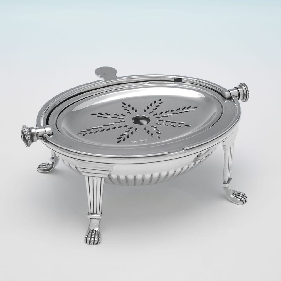 Sterling Silver Revolving Top Butter Dish - Mappin & Webb, hallmarked in 1924 Sheffield - George V - Image 2