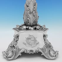 Antique Sterling Silver Candelabrum Centrepiece - William Bateman & Daniel Ball, hallmarked in 1840 London - Victorian - Thumbnail 6