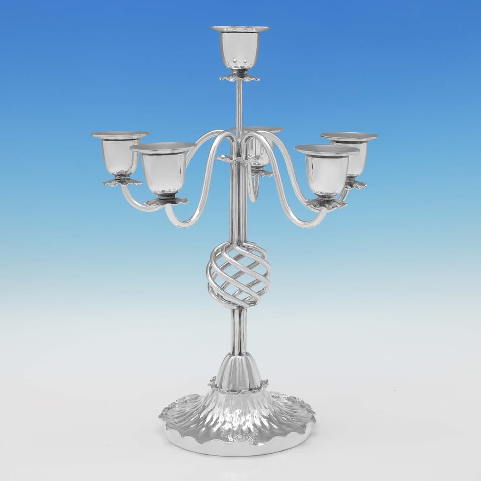 Antique Silver Plate Candelabrum - Hukin & Heath, made circa 1880 London - Victorian