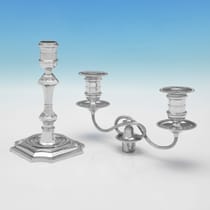 Antique Sterling Silver Pair of Candelabra - Elkington & Co., hallmarked in 1893 Birmingham - Victorian - Thumbnail 3