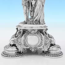 Antique Silver Plate Pair of Candelabra - Elkington, Mason & Co., made circa 1855 - Victorian - Thumbnail 11