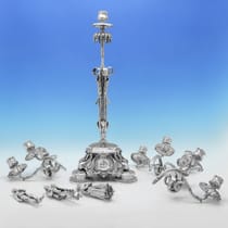 Antique Silver Plate Pair of Candelabra - Elkington, Mason & Co., made circa 1855 - Victorian - Thumbnail 13