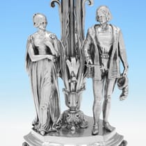 Antique Silver Plate Pair of Candelabra - Elkington, Mason & Co., made circa 1855 - Victorian - Thumbnail 6