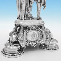 Antique Silver Plate Pair of Candelabra - Elkington, Mason & Co., made circa 1855 - Victorian - Thumbnail 9