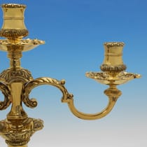 Sterling Silver Candelabra - Carrington & Co., hallmarked in 1965 London - Elizabeth II - Thumbnail 6