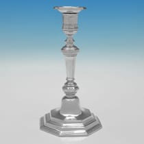 Antique Britannia Standard Silver Set of 4 Candlesticks - Charles Stuart Harris, hallmarked in 1893 London - Victorian - Thumbnail 2