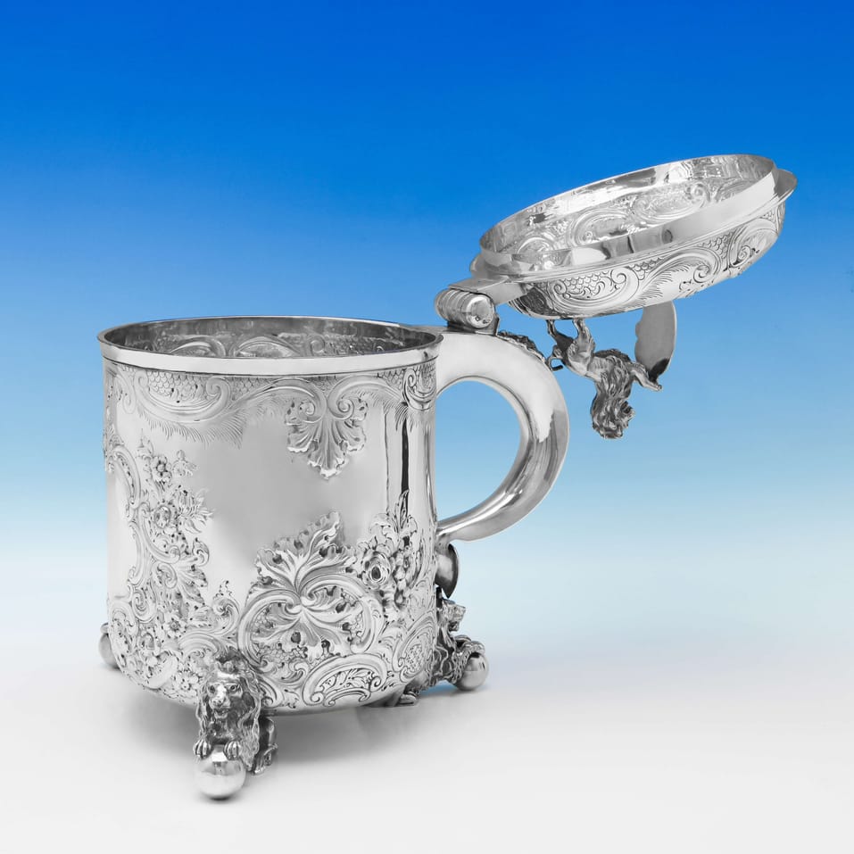 Antique Sterling Silver Centrepiece Tankard - Elkington & Co., hallmarked in 1900 London - Victorian - Image 2