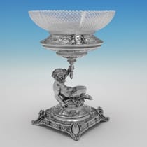 Antique Sterling Silver Centrepiece Suite - Elkington & Co., hallmarked in 1890 Birmingham - Victorian - Thumbnail 2