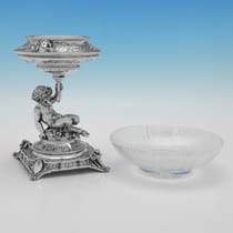 Antique Sterling Silver Centrepiece Suite - Elkington & Co., hallmarked in 1890 Birmingham - Victorian - Thumbnail 6