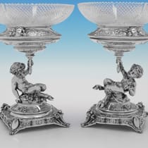 Antique Sterling Silver Centrepiece Suite - Elkington & Co., hallmarked in 1890 Birmingham - Victorian - Thumbnail 13