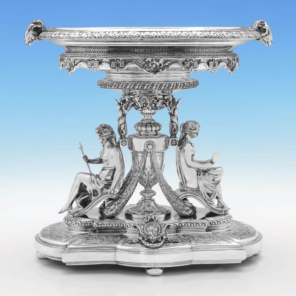 Antique Sterling Silver Centrepiece - George Angell & Co., hallmarked in 1878 London - Victorian