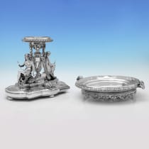 Antique Sterling Silver Centrepiece - George Angell & Co., hallmarked in 1878 London - Victorian - Thumbnail 4