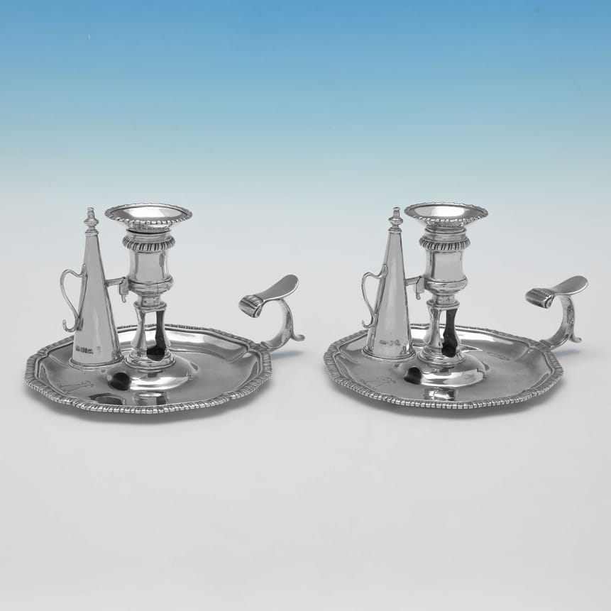 This Georgian silver chamberstick created by Paul Storr embodies