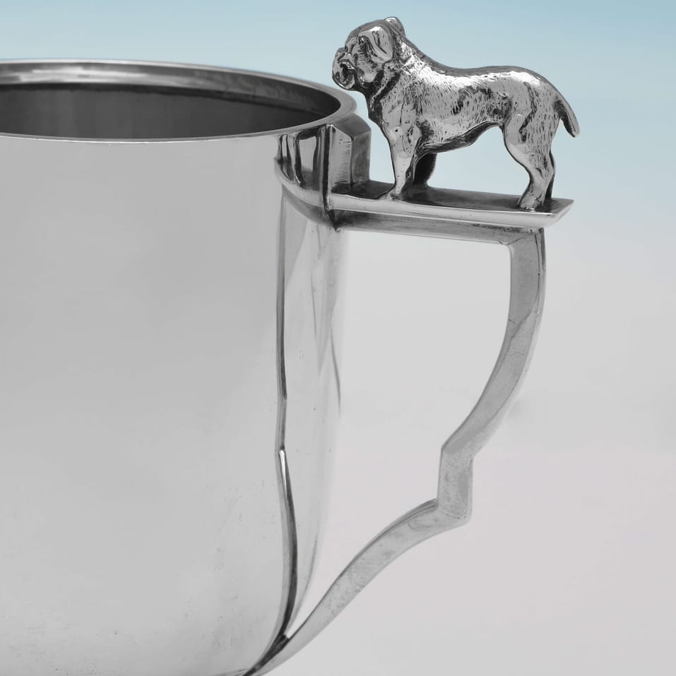 Sterling Silver Christening Mug - Sanders & Mackenzie, hallmarked in 1937 Birmingham - George VI - Image 3