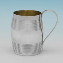 Antique Sterling Silver Christening Mug - George Smith III, hallmarked in 1796 London - George III - Thumbnail 1