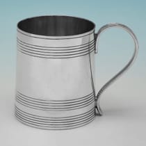 Antique Sterling Silver Christening Mug - Henry Chawner, hallmarked in 1794 London - George III - Thumbnail 1