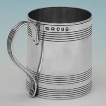 Antique Sterling Silver Christening Mug - Henry Chawner, hallmarked in 1794 London - George III - Thumbnail 3