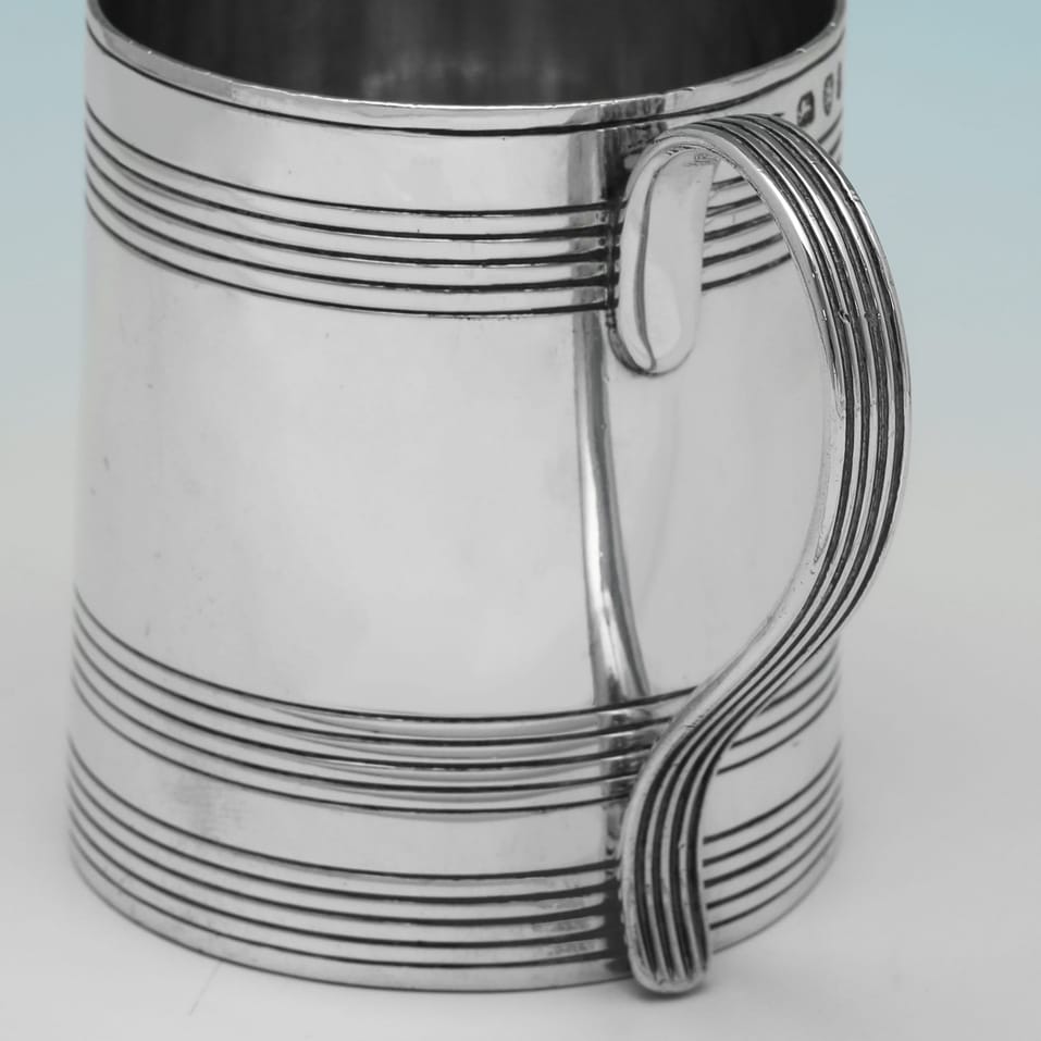 Antique Sterling Silver Christening Mug - Henry Chawner, hallmarked in 1794 London - George III - Image 4