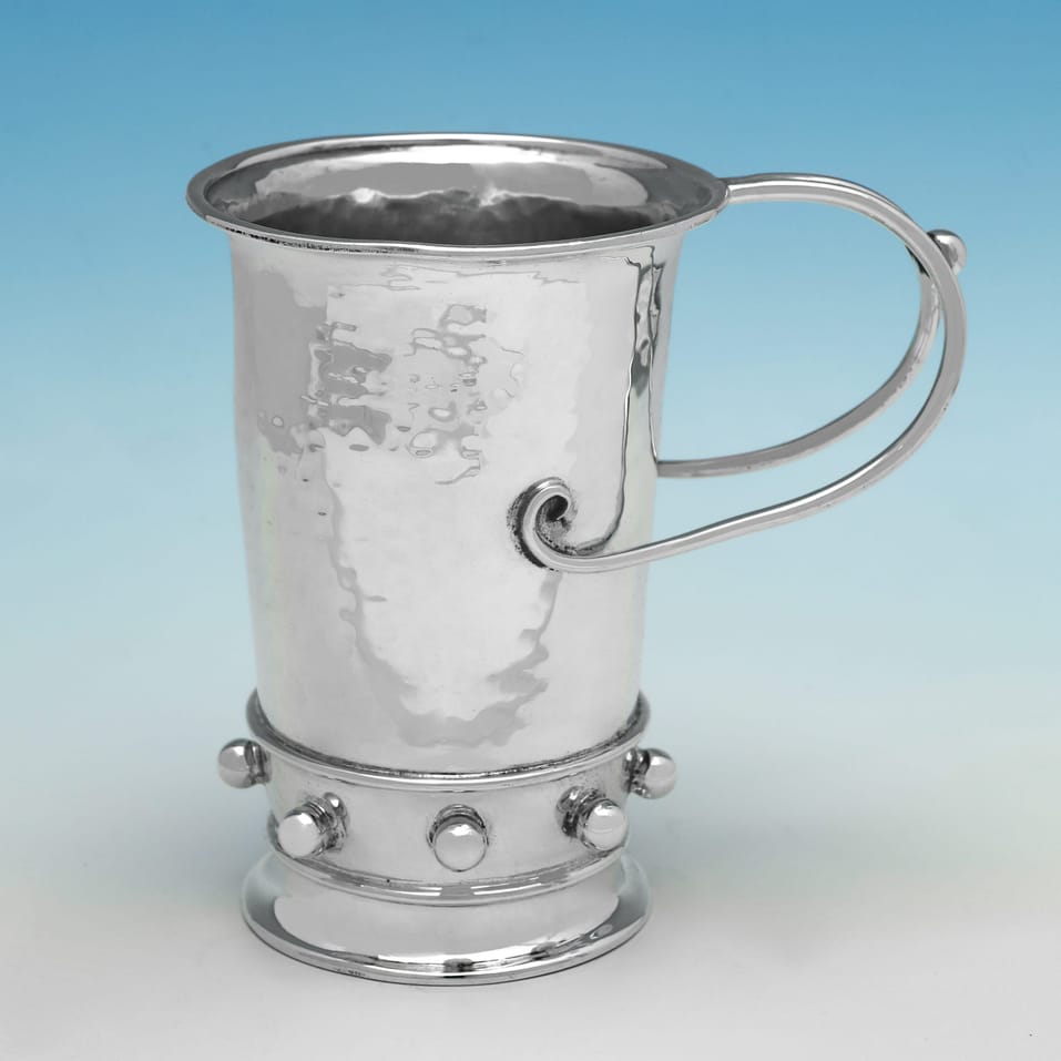 Sterling Silver Christening Mug - Amy Sandheim, hallmarked in 1928 London - George V