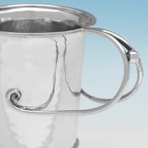 Sterling Silver Christening Mug - Amy Sandheim, hallmarked in 1928 London - George V - Thumbnail 4