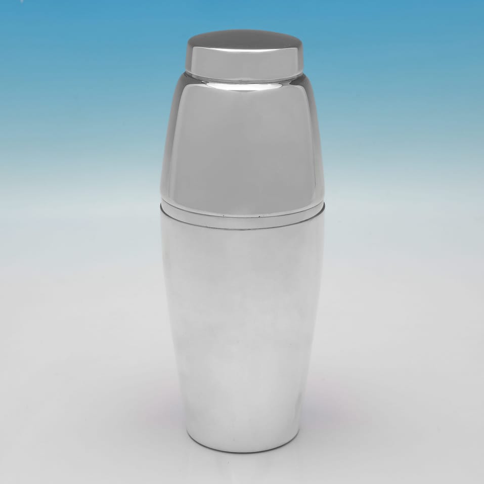 Foreign Silver Cocktail Shaker - Bruckmann, made circa 1965 - Elizabeth II - Image 1