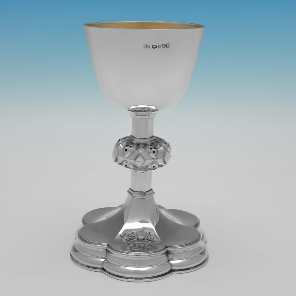 Antique Sterling Silver Communion Set - Samuel Smily, hallmarked in 1877 London - Victorian - Image 5