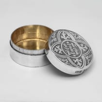 Antique Sterling Silver Travelling Communion Set - Henry Wilkinson & Walker & Hall, hallmarked in 1894 Sheffield - Victorian - Thumbnail 5