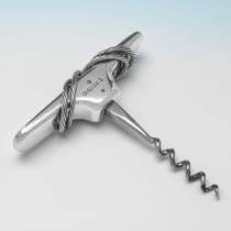 Sterling Silver Corkscrew - Asprey & Co. Ltd., hallmarked in 2002 London - Elizabeth II - Thumbnail 1