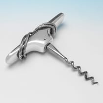 Sterling Silver Corkscrew - Asprey & Co. Ltd., hallmarked in 2002 London - Elizabeth II - Thumbnail 2